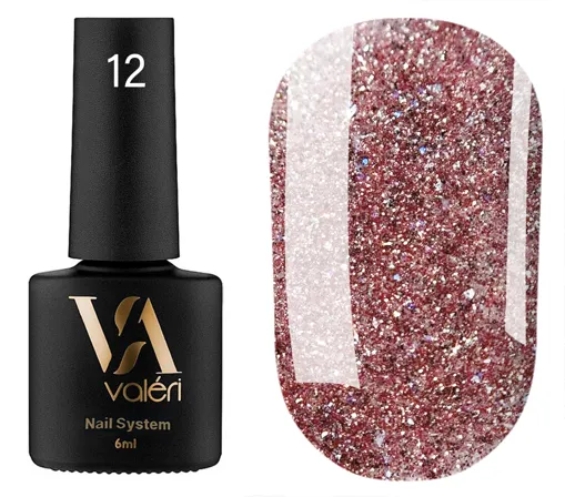 VALERI Flash Gel Polish Гель-лак світловідбивний 6 мл №012